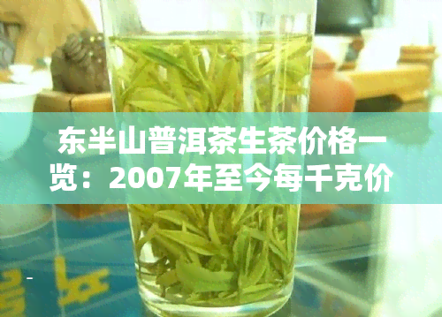 东半山普洱茶生茶价格一览：2007年至今每千克价格走势分析