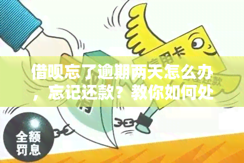 借呗忘了逾期两天怎么办，忘记还款？教你如何处理借呗逾期问题