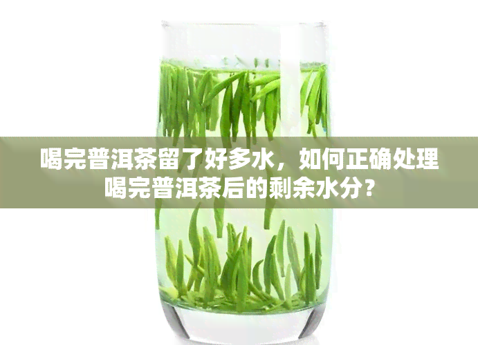 喝完普洱茶留了好多水，如何正确处理喝完普洱茶后的剩余水分？