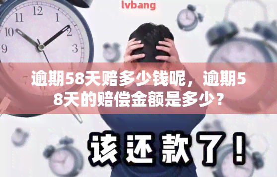 逾期58天赔多少钱呢，逾期58天的赔偿金额是多少？