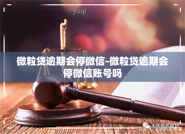 微粒贷逾期会停微信-微粒贷逾期会停微信账号吗