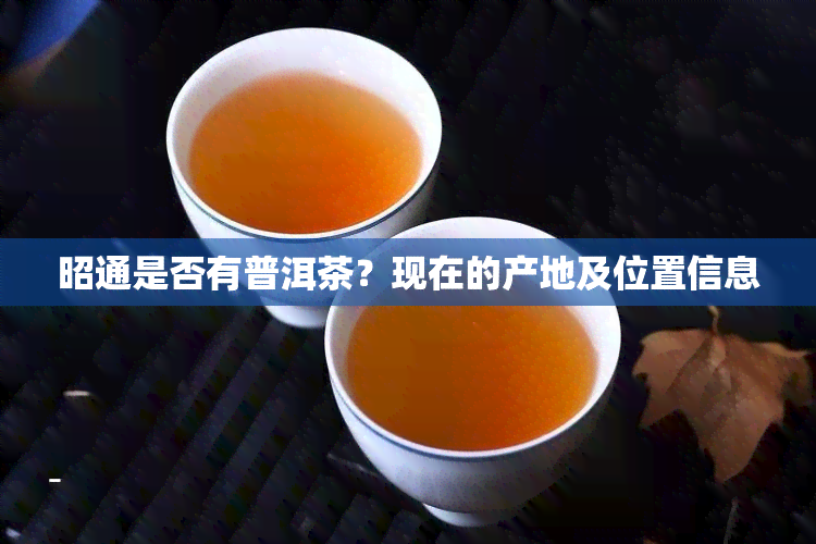 昭通是否有普洱茶？现在的产地及位置信息