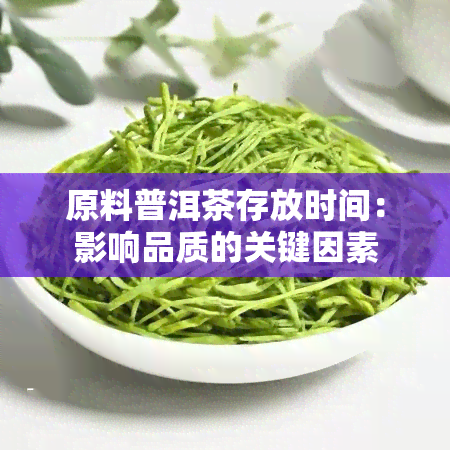 原料普洱茶存放时间：影响品质的关键因素