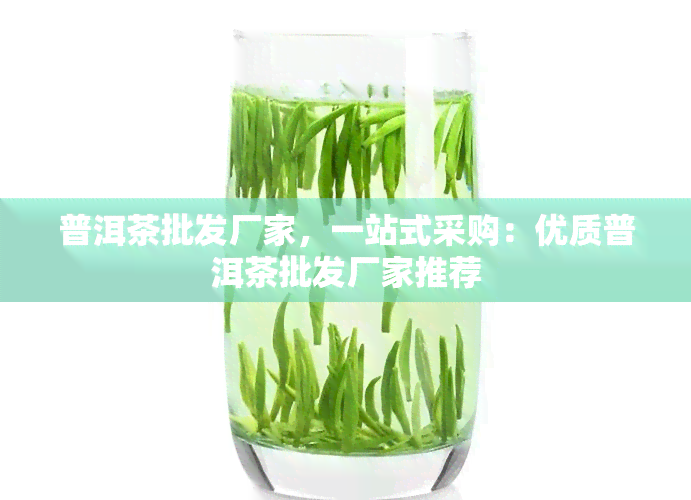 普洱茶批发厂家，一站式采购：优质普洱茶批发厂家推荐