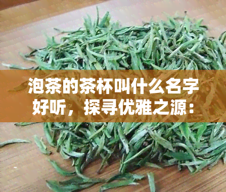 泡茶的茶杯叫什么名字好听，探寻优雅之源：泡茶的茶杯，如何取个好听的名字？