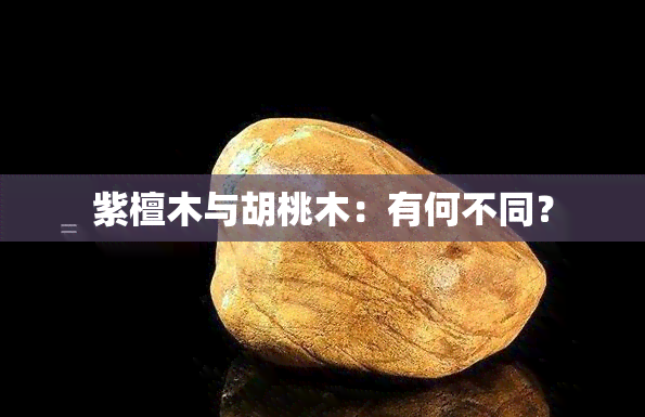 紫檀木与胡桃木：有何不同？