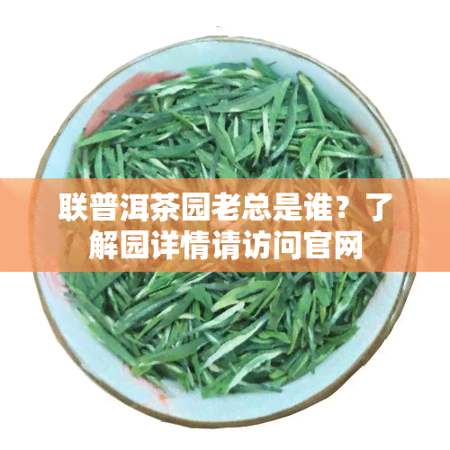 联普洱茶园老总是谁？了解园详情请访问官网