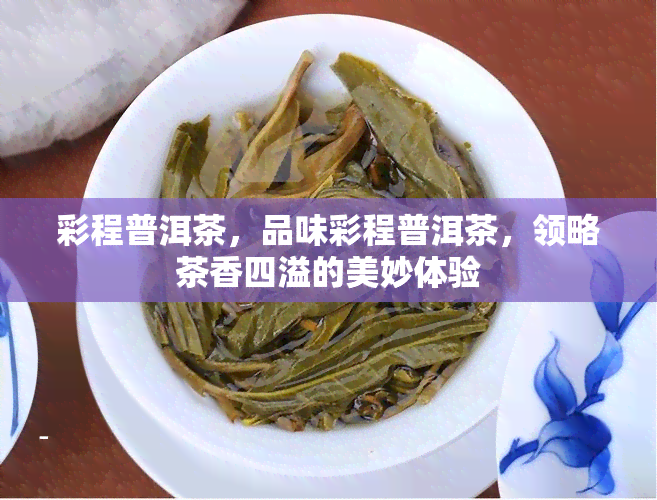 彩程普洱茶，品味彩程普洱茶，领略茶香四溢的美妙体验