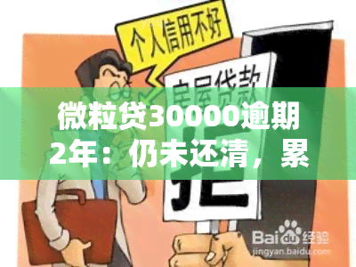 微粒贷30000逾期2年：仍未还清，累计欠款6万