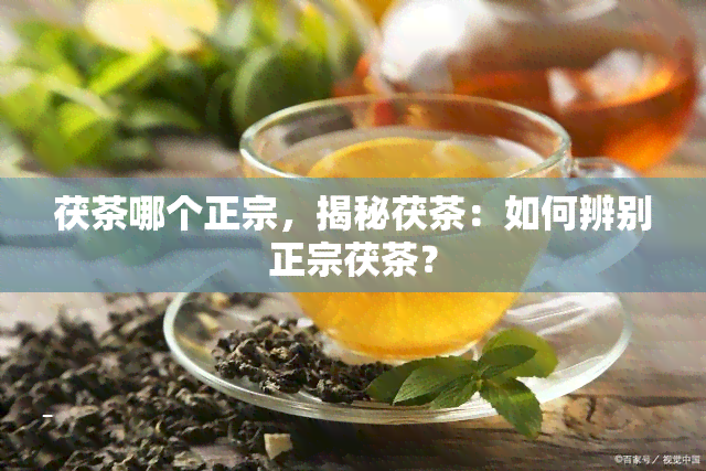 茯茶哪个正宗，揭秘茯茶：如何辨别正宗茯茶？