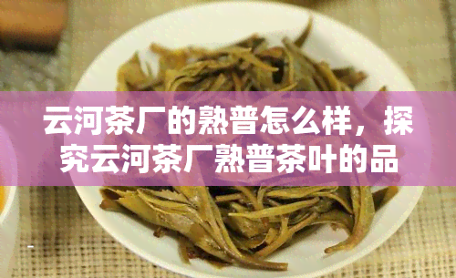 云河茶厂的熟普怎么样，探究云河茶厂熟普茶叶的品质与口感