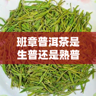 班章普洱茶是生普还是熟普，解惑普洱茶：班章普洱茶是生普还是熟普？