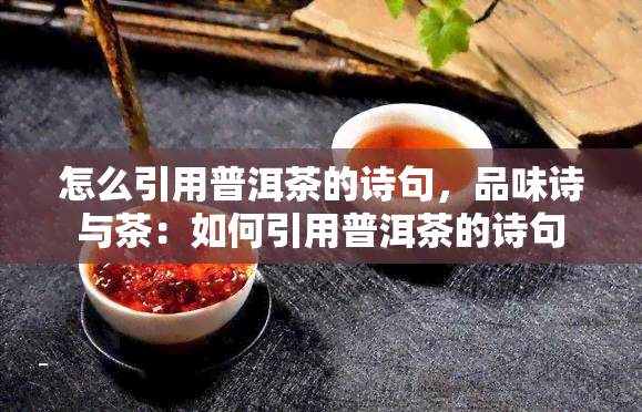 怎么引用普洱茶的诗句，品味诗与茶：如何引用普洱茶的诗句