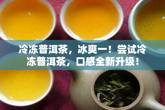 冷冻普洱茶，冰爽一！尝试冷冻普洱茶，口感全新升级！