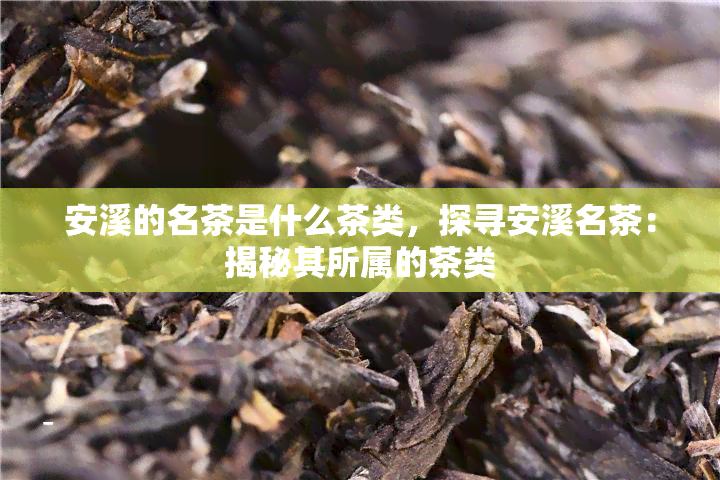 安溪的名茶是什么茶类，探寻安溪名茶：揭秘其所属的茶类