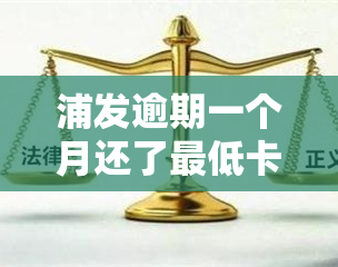 浦发逾期一个月还了更低卡片还能解封吗，浦发信用卡逾期一月后还清更低还款，卡片能否解封？