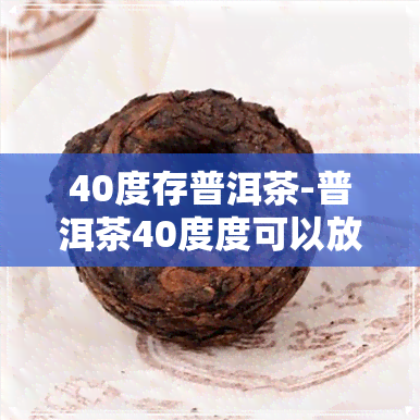 40度存普洱茶-普洱茶40度度可以放吗