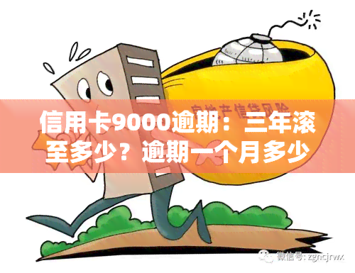 信用卡9000逾期：三年滚至多少？逾期一个月多少钱？