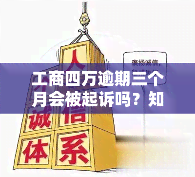 工商四万逾期三个月会被起诉吗？知乎用户分享经验与建议