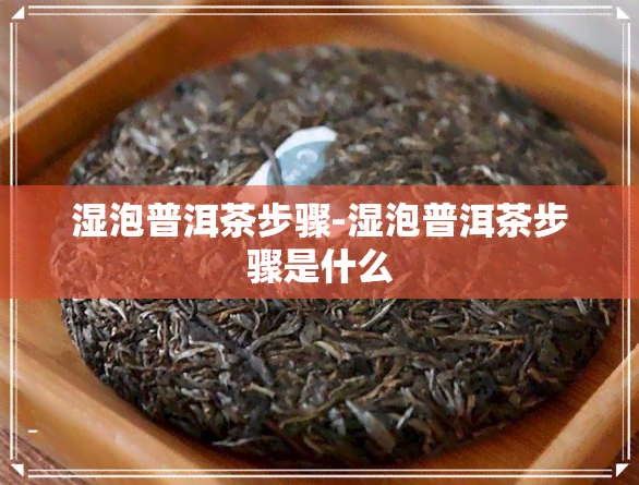 湿泡普洱茶步骤-湿泡普洱茶步骤是什么