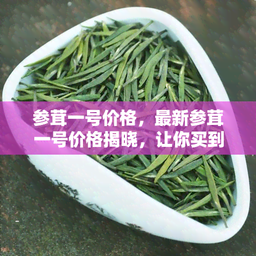 参茸一号价格，最新参茸一号价格揭晓，让你买到最实的高品质产品！