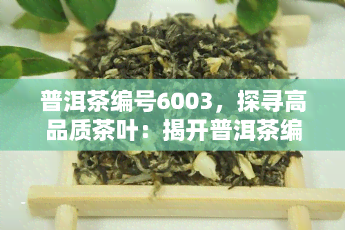 普洱茶编号6003，探寻高品质茶叶：揭开普洱茶编号6003的神秘面纱