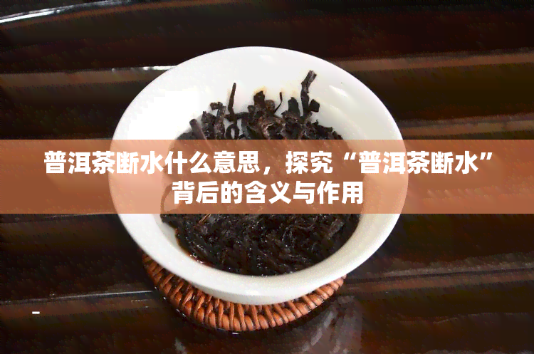 普洱茶断水什么意思，探究“普洱茶断水”背后的含义与作用