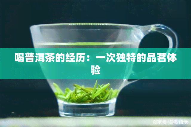 喝普洱茶的经历：一次独特的品茗体验