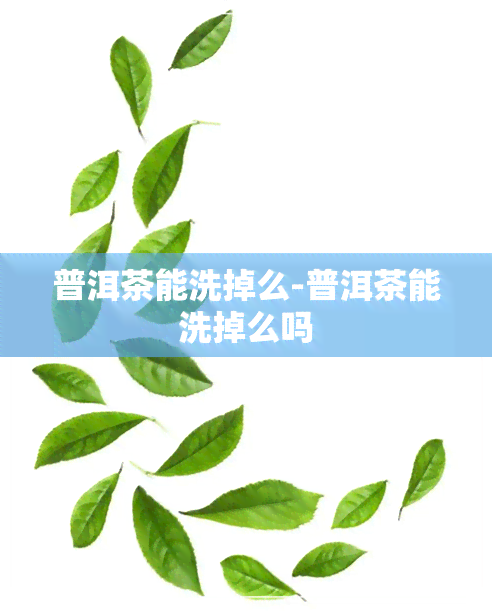 普洱茶能洗掉么-普洱茶能洗掉么吗