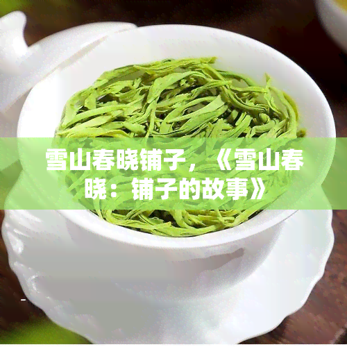 雪山春晓铺子，《雪山春晓：铺子的故事》