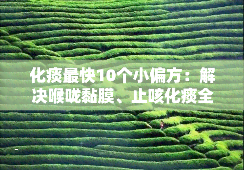 化痰最快10个小偏方：解决喉咙黏膜、止咳化痰全攻略