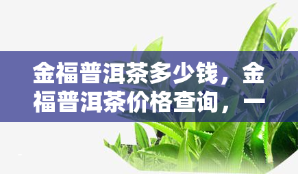 金福普洱茶多少钱，金福普洱茶价格查询，一文告诉你市场行情