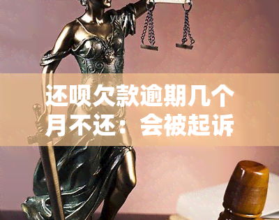 还呗欠款逾期几个月不还：会被起诉冻结吗？