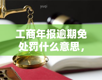 工商年报逾期免处罚什么意思，工商年报逾期：了解免处罚的含义与条件