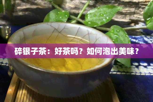 碎银子茶：好茶吗？如何泡出美味？