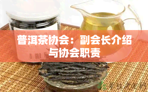 普洱茶协会：副会长介绍与协会职责