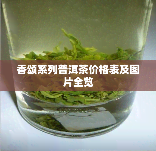 香颂系列普洱茶价格表及图片全览