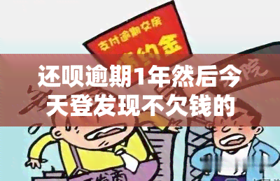 还呗逾期1年然后今天登发现不欠钱的了，神奇！还呗逾期一年，今日竟发现自己不再欠钱