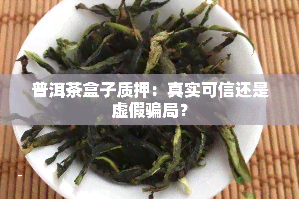 普洱茶盒子质押：真实可信还是虚假骗局？