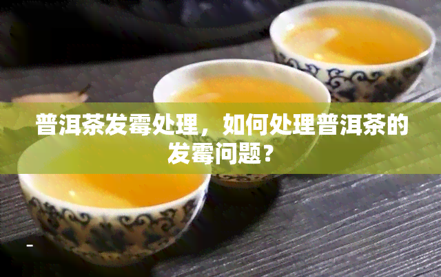 普洱茶发霉处理，如何处理普洱茶的发霉问题？