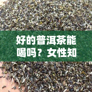 好的普洱茶能喝吗？女性知乎用户分享品鉴体验