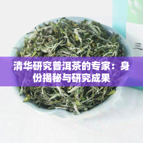 清华研究普洱茶的专家：身份揭秘与研究成果