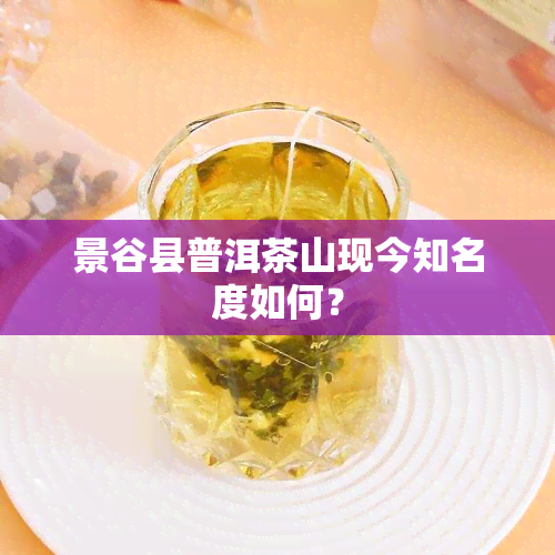 景谷县普洱茶山现今知名度如何？