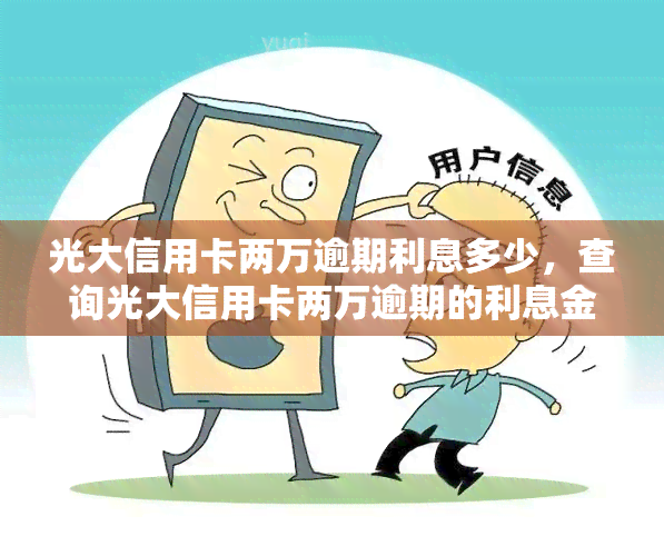 光大信用卡两万逾期利息多少，查询光大信用卡两万逾期的利息金额