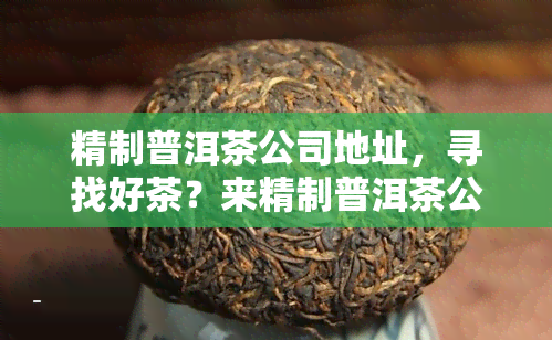 精制普洱茶公司地址，寻找好茶？来精制普洱茶公司，品味正宗普洱！