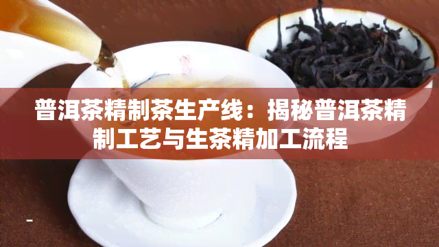 普洱茶精制茶生产线：揭秘普洱茶精制工艺与生茶精加工流程