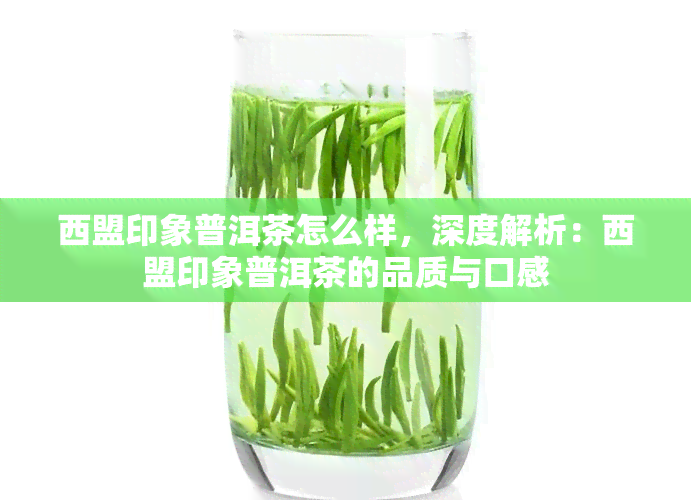 西盟印象普洱茶怎么样，深度解析：西盟印象普洱茶的品质与口感