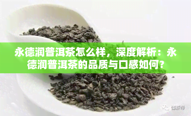 永德润普洱茶怎么样，深度解析：永德润普洱茶的品质与口感如何？