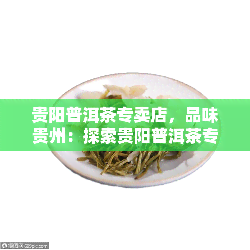 贵阳普洱茶专卖店，品味贵州：探索贵阳普洱茶专卖店，领略乌龙茶的魅力