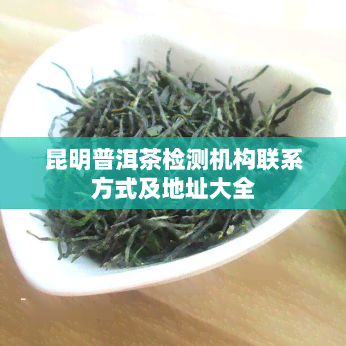 昆明普洱茶检测机构联系方式及地址大全